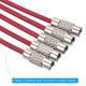 thumbnail image 4 of Cable de Llavero de Alambre de Acero Inoxidable de 3.5 Pulgadas, Rosa Roja, Paquete de 10, 4 of 6