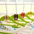 thumbnail image 2 of Youkk 10Pcs/Lot Mini Flocking Clothes Hanger Easy Hook Closet Organizer Clothes Hanger Color Random, 2 of 9