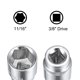 thumbnail image 3 of Socket poco profundo de 6 puntos de 3/8 pulgadas y 11/16 pulgadas de acero Cr-v, 3 of 3