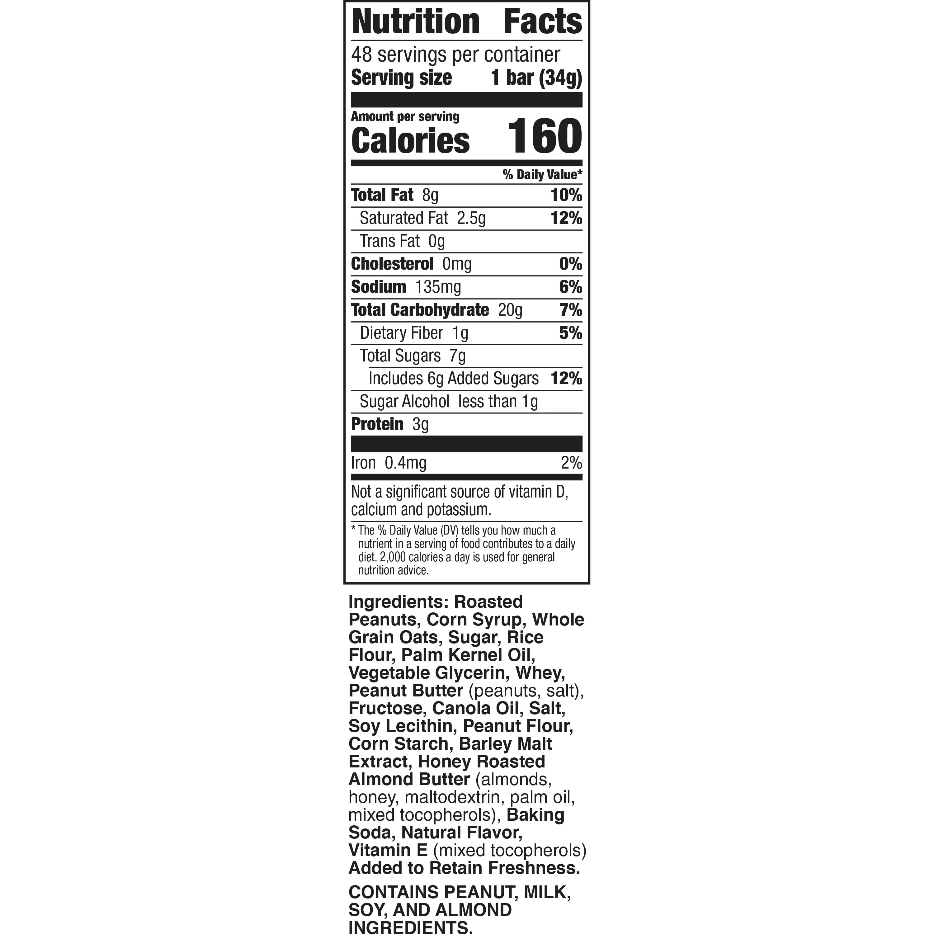Nature Valley Granola Bars, Sweet and Salty Nut, Peanut, 48 Bars, 57.6 OZ