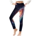 thumbnail image 2 of Odeerbi 3-8 Años Leggings Niñas Estampado Cielo Estrellado Mallas Elásticas Pantalones Verano Starlit Cintura Alta Suave Pantys, 2 of 5