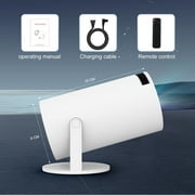 AEEZO Mini Projector with WIFI 6 and Bluetooth, 4K 1080P Support,Portable 180° Rotatable 130 Screen Movie Projector Auto Keystone Compatible for Laptop, PC, Smartphone