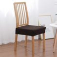 thumbnail image 3 of KAIYANG fundas de asiento impermeables para sillas, fundas protectoras elásticas y lavables para asientos de sillas, color marrón, 3 of 5