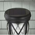 thumbnail image 2 of Hampton Bay Ravencrest 120 Lumens Black Solar Post Lantern, 2 of 4