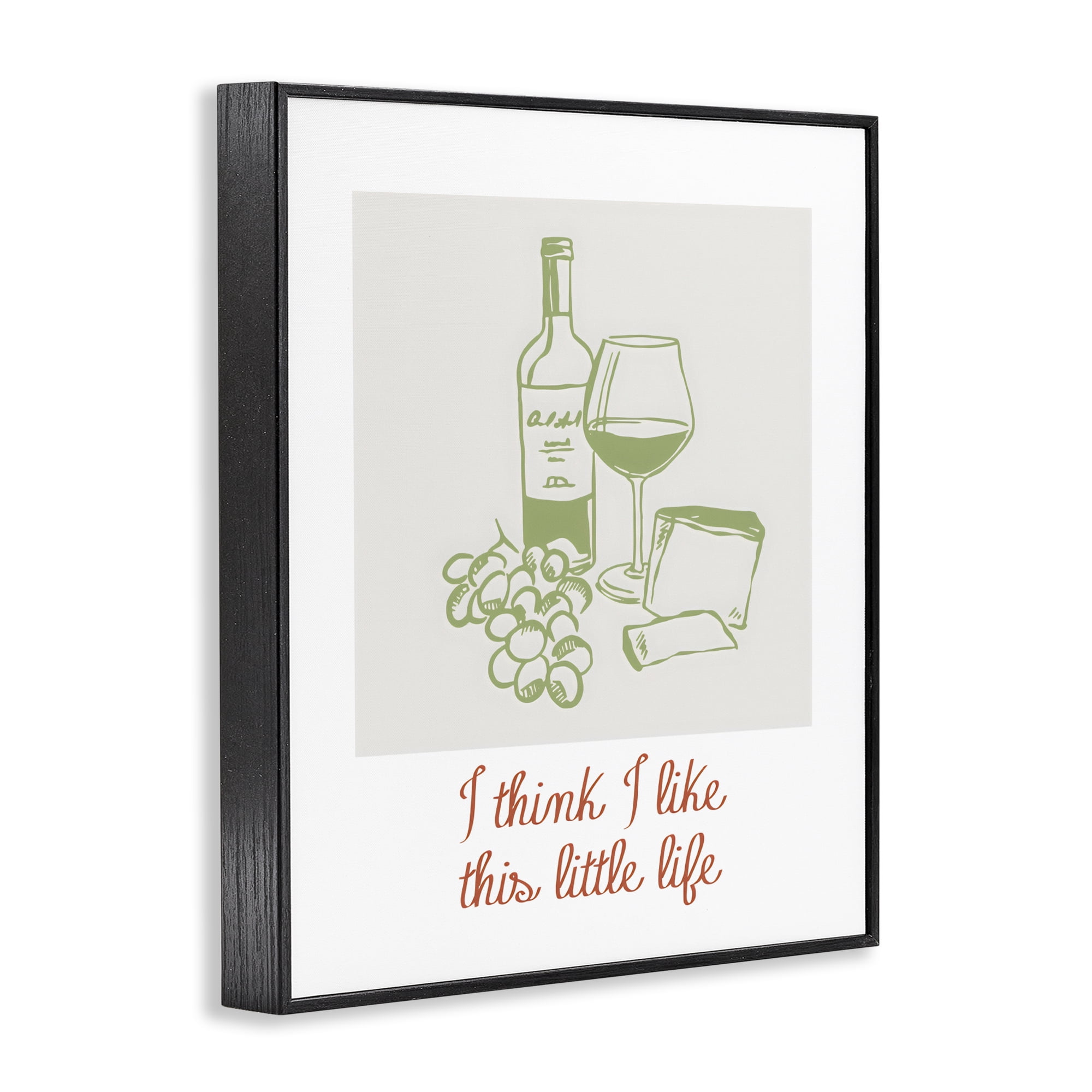 Stupell Industries I Think I Like This Little Life Black Framed Giclee Art, design by The Prints Vibe