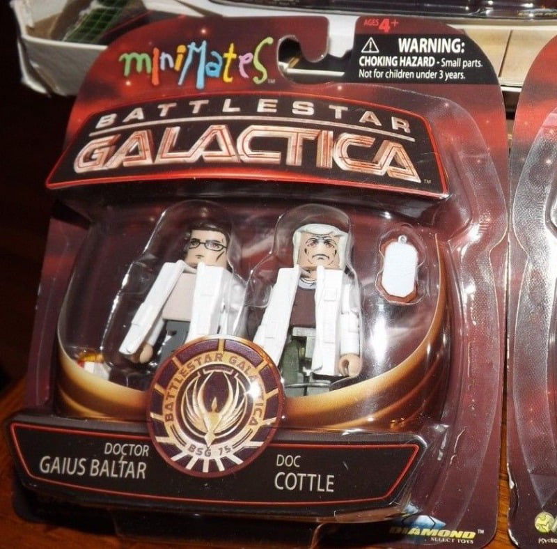 Battlestar Galactica Minimates Series 4 Doc Cottle & Doctor Gaius Baltar 