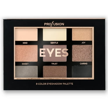 Profusion Cosmetics Eyes Studio Icon Collection, 9 Color Eyeshadow Palette for Flawless Eye