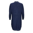 thumbnail image 3 of Women's Navy Penn State Nittany Lions Oversized Cuddle Tri-Blend Cardigan, 3 of 3