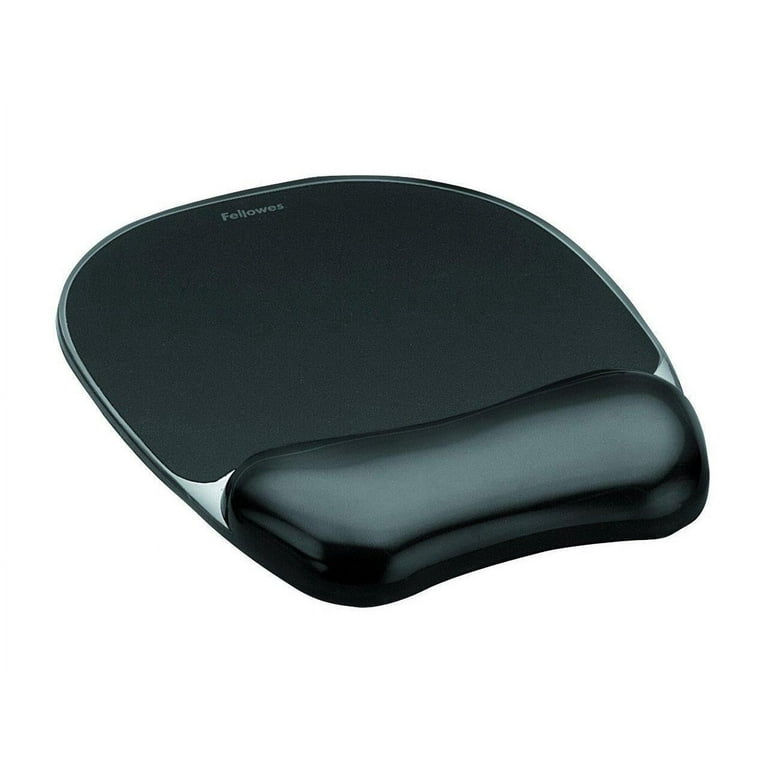 Gel Crystals Mouse Pad with Wrist Rest, 7.87 x 9.18, Black Gel Crystals Mouse Pad with Wrist Rest, 7.87 x 9.18, Black