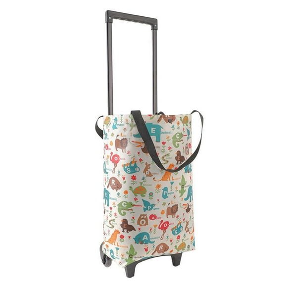 Small Collapsible Shopping Cart,Shopping Cart with Wheels,Folding Portable Bag,Waterproof Rolling Shopping Bag,Trolley Tote Bag Stair Climbing Cart for Traveling Shopping,Gift for Women A