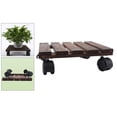 thumbnail image 6 of Square Planter Trolley Lockable Rollers Outdoor er Pot Mover - 30x30cm, 6 of 6