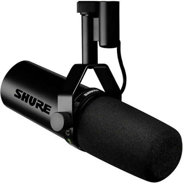 Shure SM7DB / Microphone Vocal Dynamique avec Préampli Intégré – Micro de Studio pour Diffusion, Baladodiffusion et Enregistrement - Noir