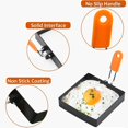 thumbnail image 2 of ZENGO Square Egg Ring for Frying Egg, 2 Pcs 4 Inch Egg Pancake Cooking Rings for Egg Muffins Omelet Maker 2pcs 4" Square, 2 of 5