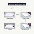 thumbnail image 5 of HGmart White Bread Shape Pillows Pleated Top & Flat Bottom Down, Polyester, Fluffy And Soft Hotel Pillows, Set of 2, 5 of 5