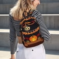 thumbnail image 7 of Balery Halloween Decoration Vintage Canvas Backpack for Men and Women - Large Capacity, Durable Travel Laptop Bag for School, Work, Hiking, and Outdoor Activities, 7 of 7