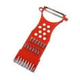 thumbnail image 1 of Slicers 5 In 1 Multi Function Slicers Chopper Peeler Shredder Manual Tools(Red), 1 of 7
