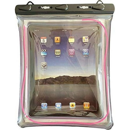 Universal 9.7-11 inch Tablet Reflective Waterproof Case Dry Bag Pouch Fit for iPad 9.7 2018, iPad Pro 10.5, iPad Pro 11, Samsung Galaxy Microsoft Surface (Pink)