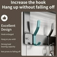 thumbnail image 3 of Over The Door Hooks Organizer, Coat Rack Over The Door Storage Hanger Towel Rack with Mesh Baskets and 10 Hooks, Back of Door Storage Organizer for Bathroom, Bedroom, Kitchen, Office, 3 of 9
