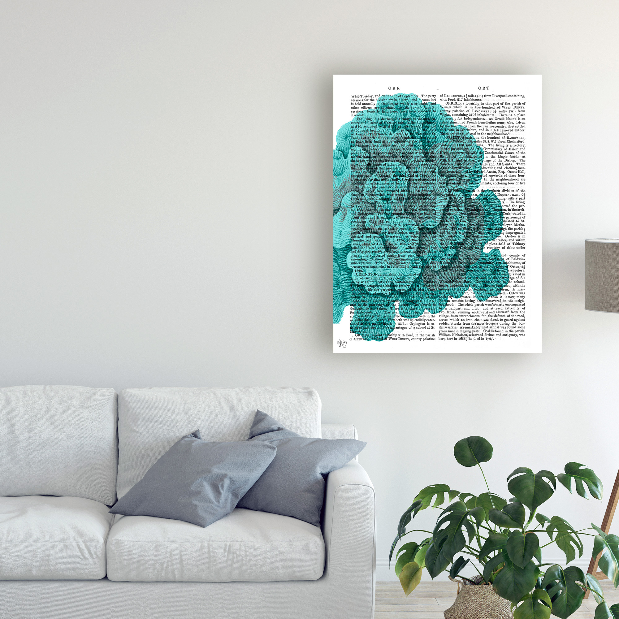 Trademark Fine Art 'Blue Corals And Sea Urchins Ii' Canvas Art by Fab Funky