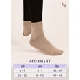thumbnail image 7 of Hugh Ugoli Bamboo Ankle Loose Fit Diabetic Socks for Women, 3 Pairs, Beige, Shoe Size: 6-9, 7 of 7