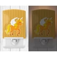 thumbnail image 2 of Caroline's Treasures BB9092CNL Unicorn Orange Stripes Ceramic Night Light, 6x4x3", multicolor, 2 of 2