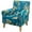 Blue, variant on DONGPAI Floral Armchair Slipcover, Stretch Modern Sofa Shield Fitted Arm Chair Cover Furniture Protector for Living Room, 1 Piece