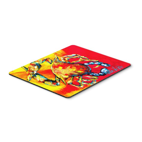 Carolines Treasures MW1086MP Crab Hot Dang Mouse Pad Hot Pad or Trivet Large multicolor