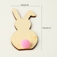 thumbnail image 3 of Toystoory 5 uds. De rodajas de de conejo, bonitas decoraciones de Pascua, artesanías para álbum de recortes, regalos de aniversario, Kits DIY de Decoración del hogar JM01166 Toystoory  HA011604-01, 3 of 6