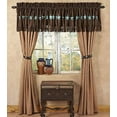 thumbnail image 2 of hiend accents western embroidered star curtain, 60 by 84-inch, turquoise, 2 of 2