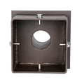 thumbnail image 5 of 6 Inch Square Pole Tenon Adapter for LED Parking Lot Light, 2-3/8" Vertical Tenon Mount Bracket, Heavy Duty Steel Slip Fitter Pole Top Converter for Shoebox Street Area Light Fixture, 5 of 5