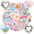 thumbnail image 1 of 35pcs-100pcs Heart Stickers Floral Cute Stickers Animal Stickers for Laptops Notebooks Suitcases, 1 of 5