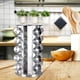 thumbnail image 5 of Tarro de especias giratorio de acero inoxidable 360 ​​antideslizante, estante de torre, encimera, hierbas, pimienta, sal, frascos de condimentos, orga 20 botellas Sunnimix Estante de tarros de especias de cocina, 5 of 7