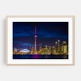 thumbnail image 2 of Toronto Skyline from Centre Island - Toronto Ontario Canada Photography Skyline City Night Sky Architecture Travel Poster Modern Art Nightlife Unframed Wall Art Print 4 x 6 inches, 2 of 7