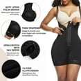 thumbnail image 4 of LapaPlus Womens Plus Size Shapewear Tummy Control Bodysuit Waist Trainer Compression Fajas Corset Body Shaper, 4 of 12