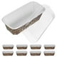 thumbnail image 1 of 10 moldes desechables de papel para hornear, aptos para microondas, tostadora, freidora de aire y pastel de carne pequeño, 1 of 8