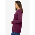 thumbnail image 3 of Woman Within Plus Size Perfect Long-Sleeve Crewneck Tee (Petite Available), 3 of 6