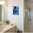 thumbnail image 2 of ZHONGYUTONG Black Women Bathroom Canvas Wall Art African American Bathroom Picture Prints Black Girl Reading Poster Minimalist Paintings Wall Decor for Toilet Restroom (16.00" x 24.00"), 2 of 5