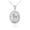 White, variant on 14k White Gold Filigree Oval Zodiac Sign Pendant Necklace Taurus (PENDANT ONLY)