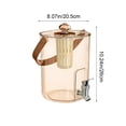 thumbnail image 3 of Large Cold Water Pitcher with Spigot and Detachable Strainer 5L Drink Dispenser for Iced Tea Infused Water Home Kitchen Parties, 3 of 6