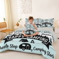 thumbnail image 4 of Catabedysis Rustic Camper 7 Pieces Full Size Bedding Sets,Happy Camping Full Size Bed in a Bag For Boys,Multicolor,Light Gray Reversible, 4 of 7