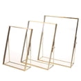 thumbnail image 2 of Cadre Photo Rectangulaire Ancien Simple en Verre Transparent Décoration - Or, 15,2 X 20,3 cm, 2 of 5