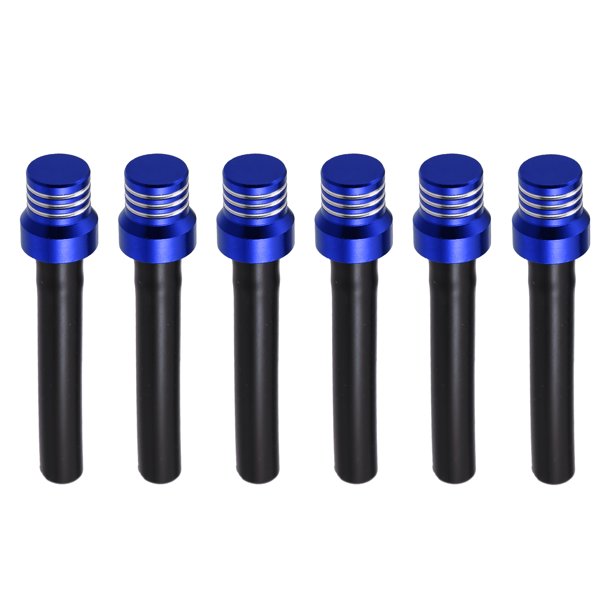 6uds Universal Gas Combustible Tanque Tapa Ventilación Manguera para ATV Motocross Azul negro