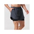 thumbnail image 2 of Mens 2 In 1 Running Shorts Quick Dry Athletic Shorts With Liner, Workout Shorts With Zip Pockets And Towel Loop Double-Layer Fitness Shorts To Prevent Exposure Gray Green S, 2 of 6