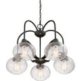 thumbnail image 2 of Quoizel TRG5105OZ 5-Light Trilogy Dinette Chandelier in Old Bronze, 2 of 3
