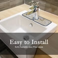 thumbnail image 4 of SKYSONIC Faucet Absorbent Mat 3 Pcs Marble Texture Kitchen Faucet Splash Catcher Washable Counter Drying Pads Behind Faucet for Kitchen Bathroom, 4 of 7