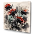 thumbnail image 2 of Designart "Blurred Red Flower" Floral Canvas Art Print, 2 of 5