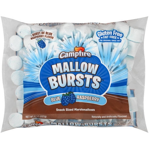 Campfire Mallow Bursts Blue Raspberry Snack Sized Marshmallows, 8 oz