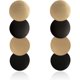thumbnail image 1 of Heytea Fashion Lightweight Geometric Triangle Earring Simple Elegant Metal Drop Dangle Earring Plating Gold Black Bohemian Statement Dangling Studs Ea, 1 of 5