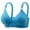 Blue, variant on Ahuyic Summer Womens Bras,Plus Size Bras for Women,Women's Non-steel Lace Stitching Comfortable And Breathable Gathered Adjustable Bra Underwear
