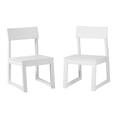 thumbnail image 2 of WestinTrends Paloma Modern HDPE Outdoor Armless Patio Dining Chairs (Set of 2), White, 2 of 15